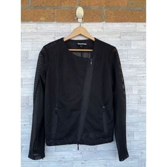ANATOMIE  black mesh motto jacket size large - Picture 1 of 8